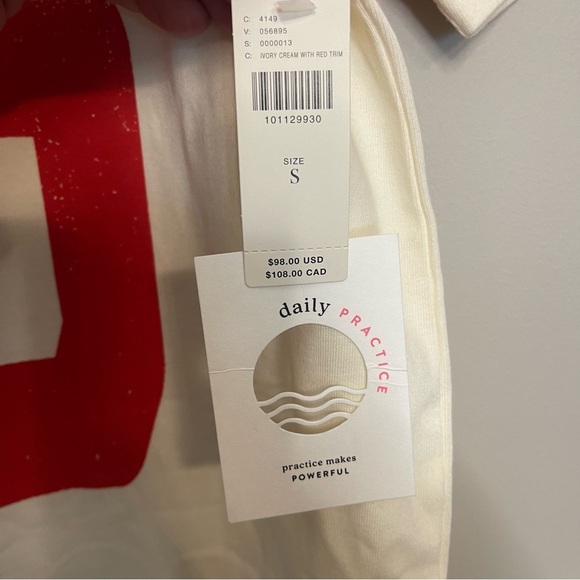 Daily Practice Sporty White and Red Dress - Picture 7 of 12